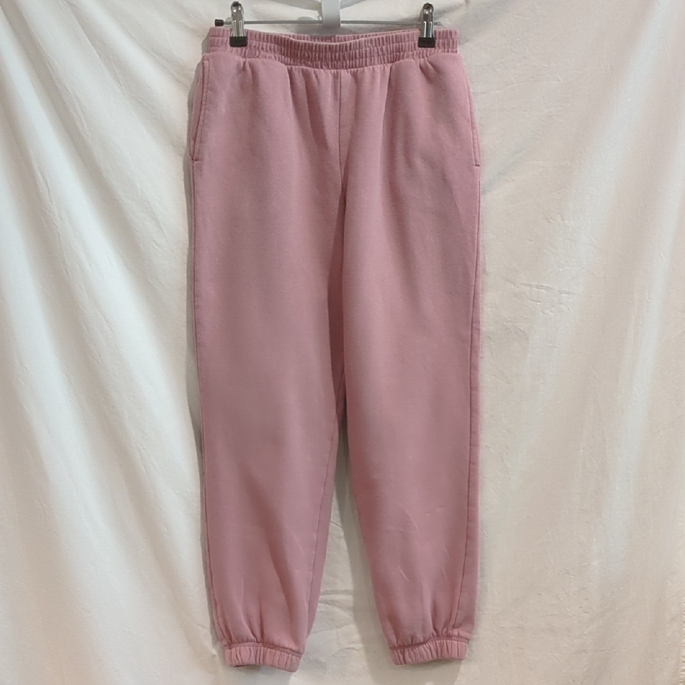 Art Class | Rose Pink Sweatpants Side Pockets Elastic Hem & Waist | XL